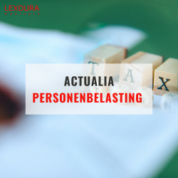 Actualia personenbelasting